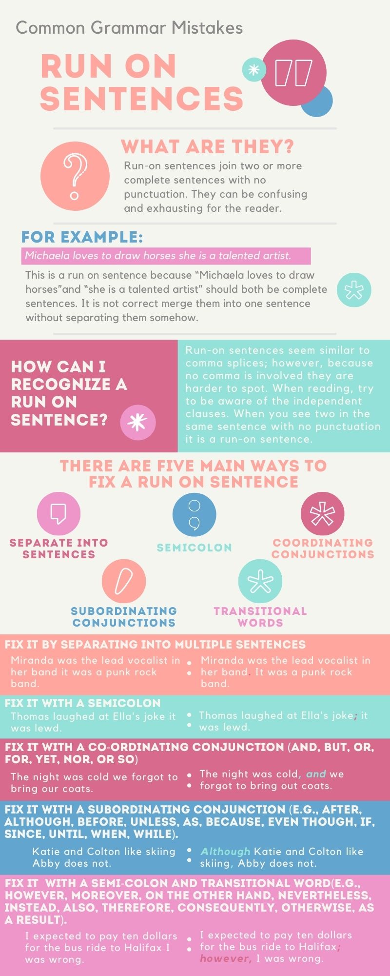 RunOn Sentences English